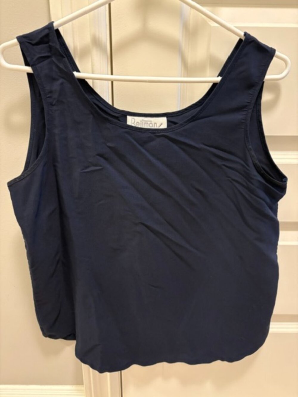 Navy Blue Sleeveless Top